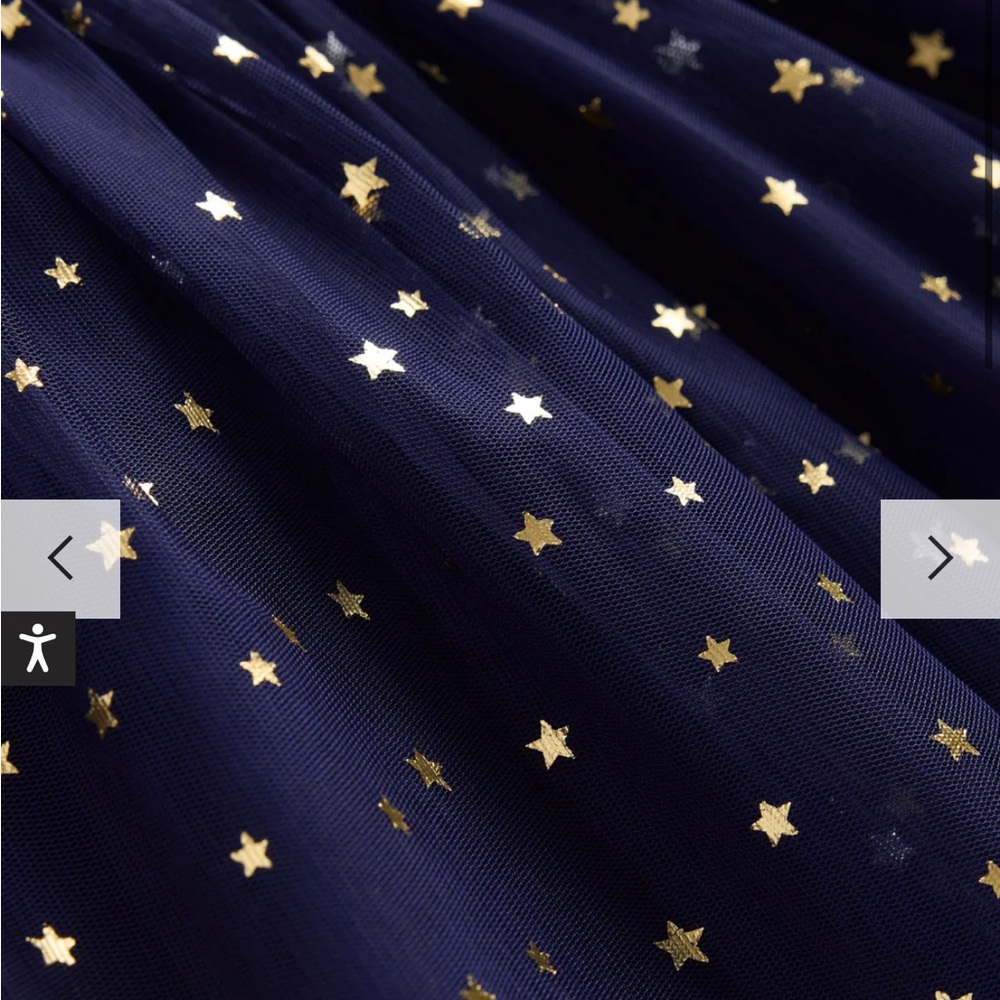 NEW Mini Boden Twirly Tulle Dress College Navy Gold Stars Girls 2-3 Years - Picture 13 of 13